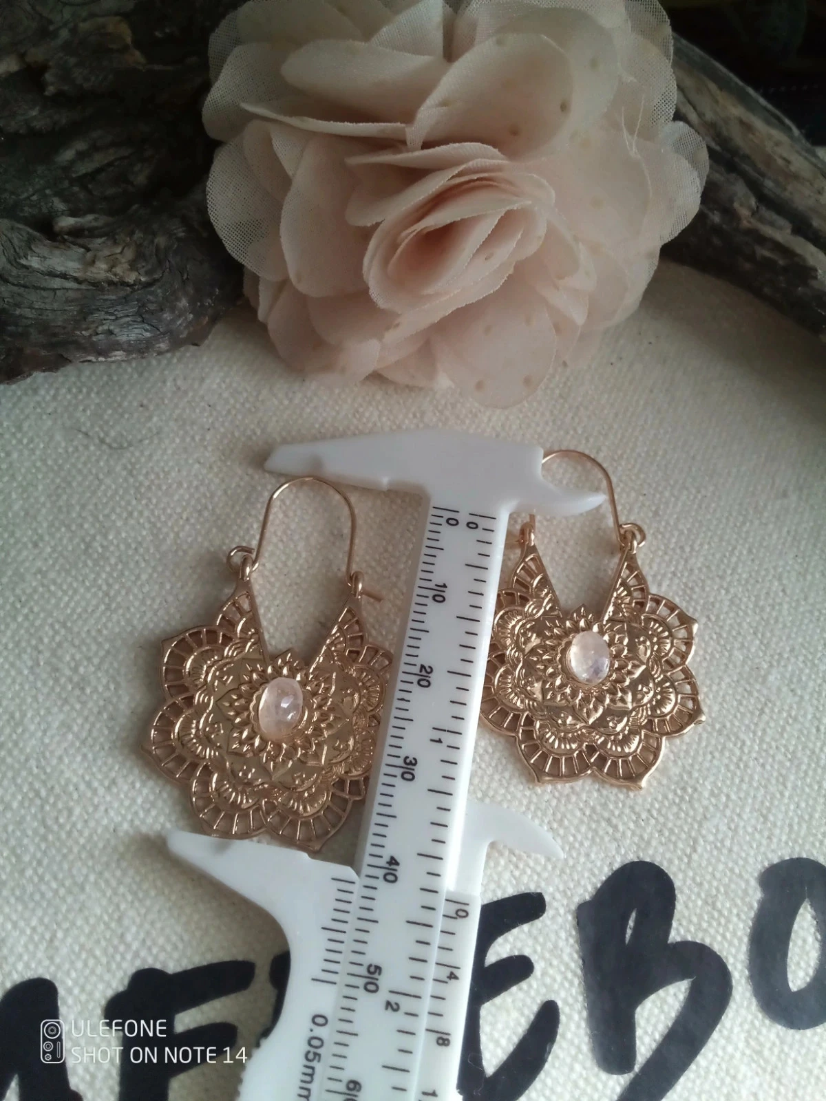 Pendientes bohemios orientales y piedras de luna – photo 2